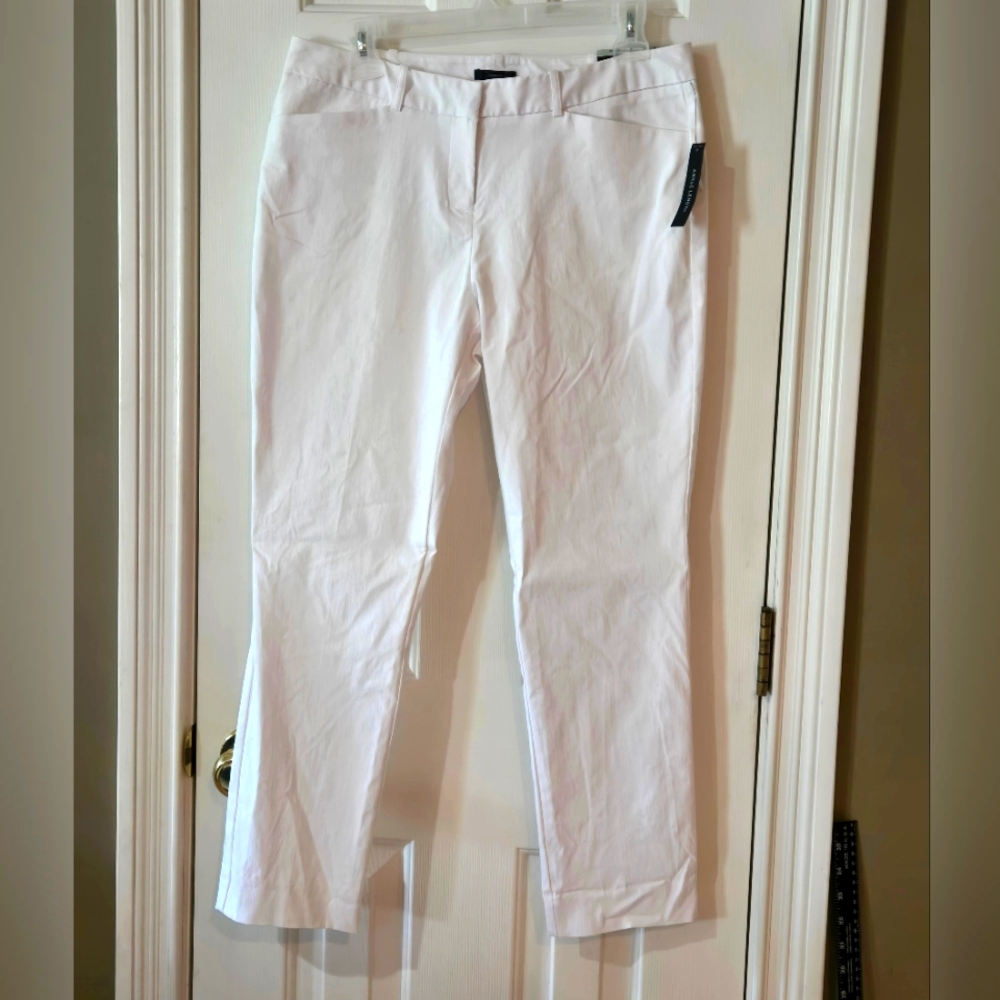 Worthington White Jeans Ankle Slim Fit $42 NEW Size 8 Jeans Denim Cropped Preppy - Picture 2 of 9